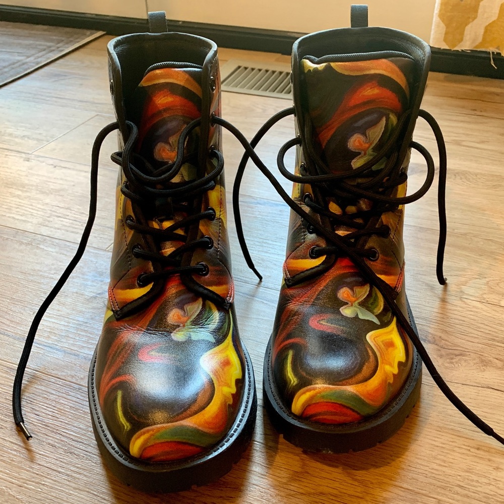 Handcrafted Colorful Vegan Boots